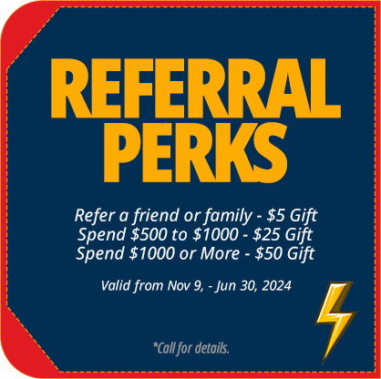 Referral Perks Coupon from The Local Electrician Katy TX