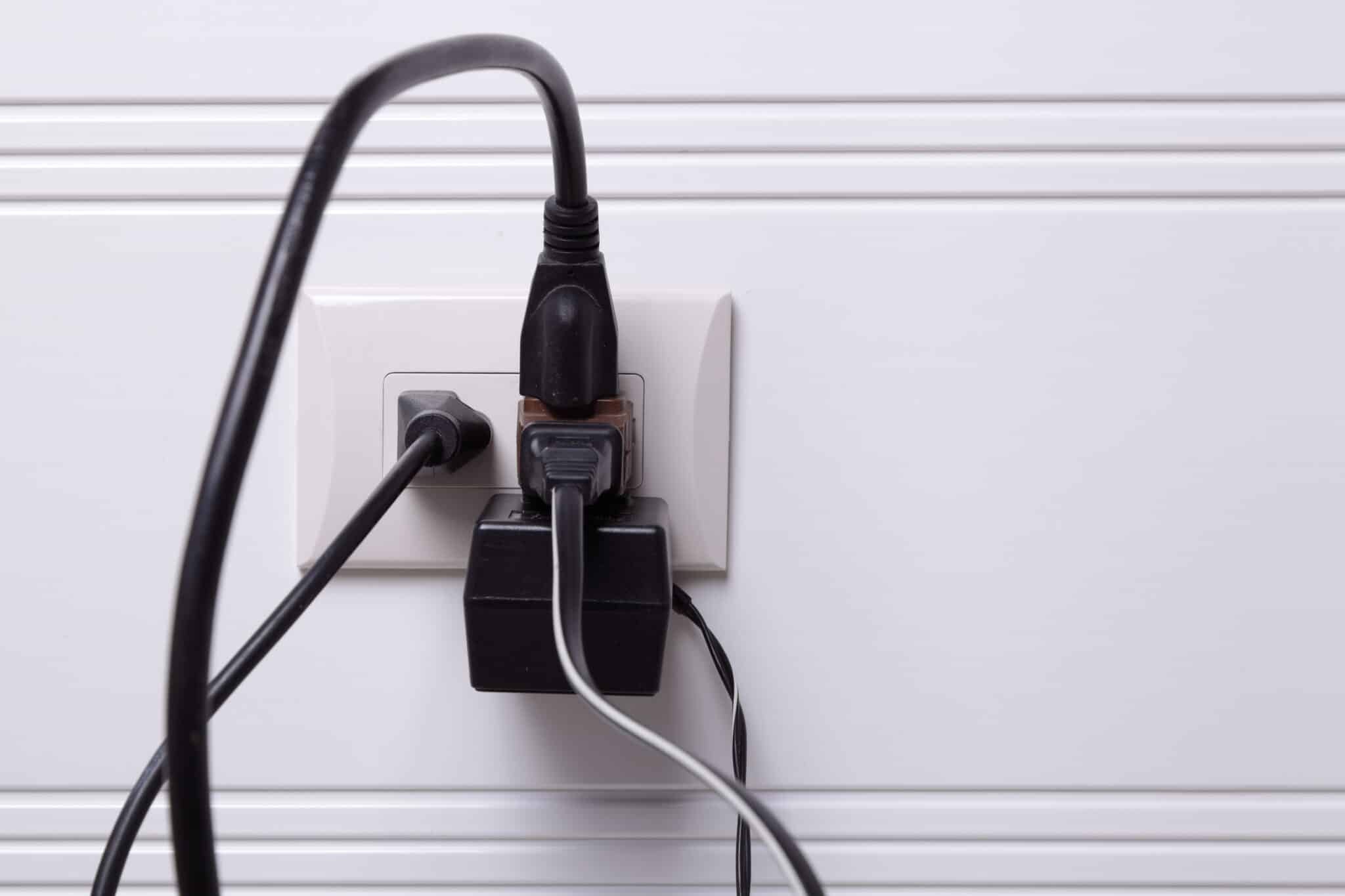 Overloaded Outlets Pose an Electrical Danger.