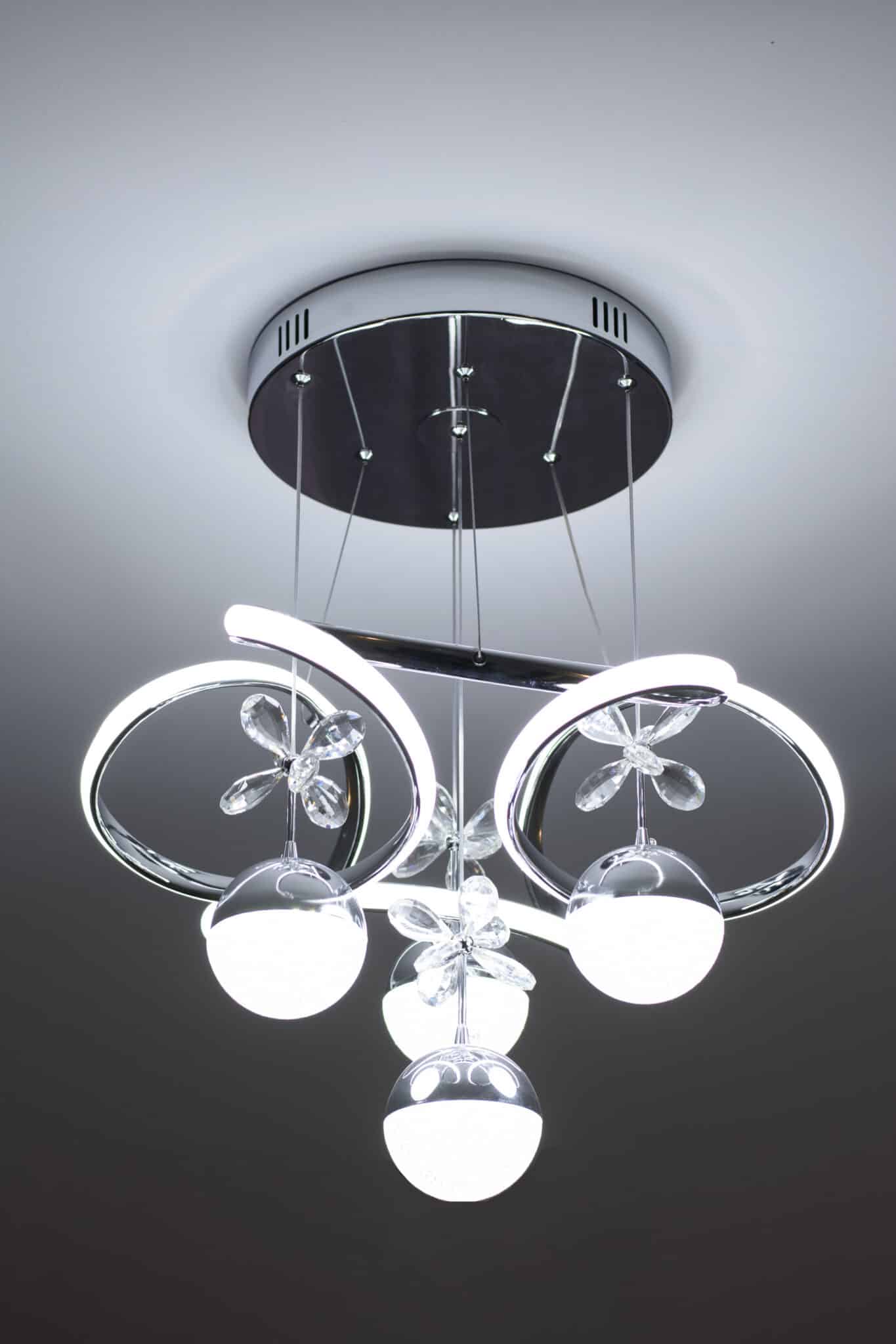 LED lighting in the ceiling of the house.