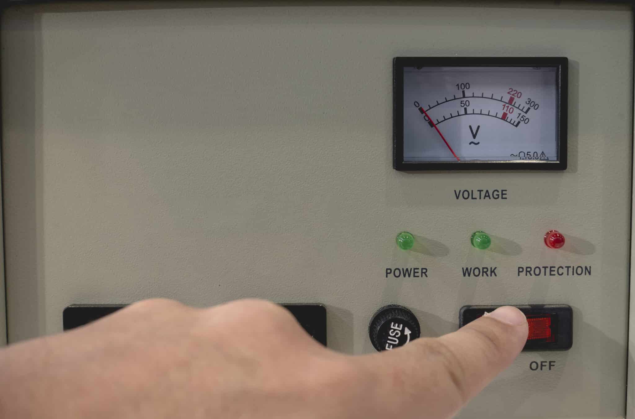 Turning on a Voltage Regulators.