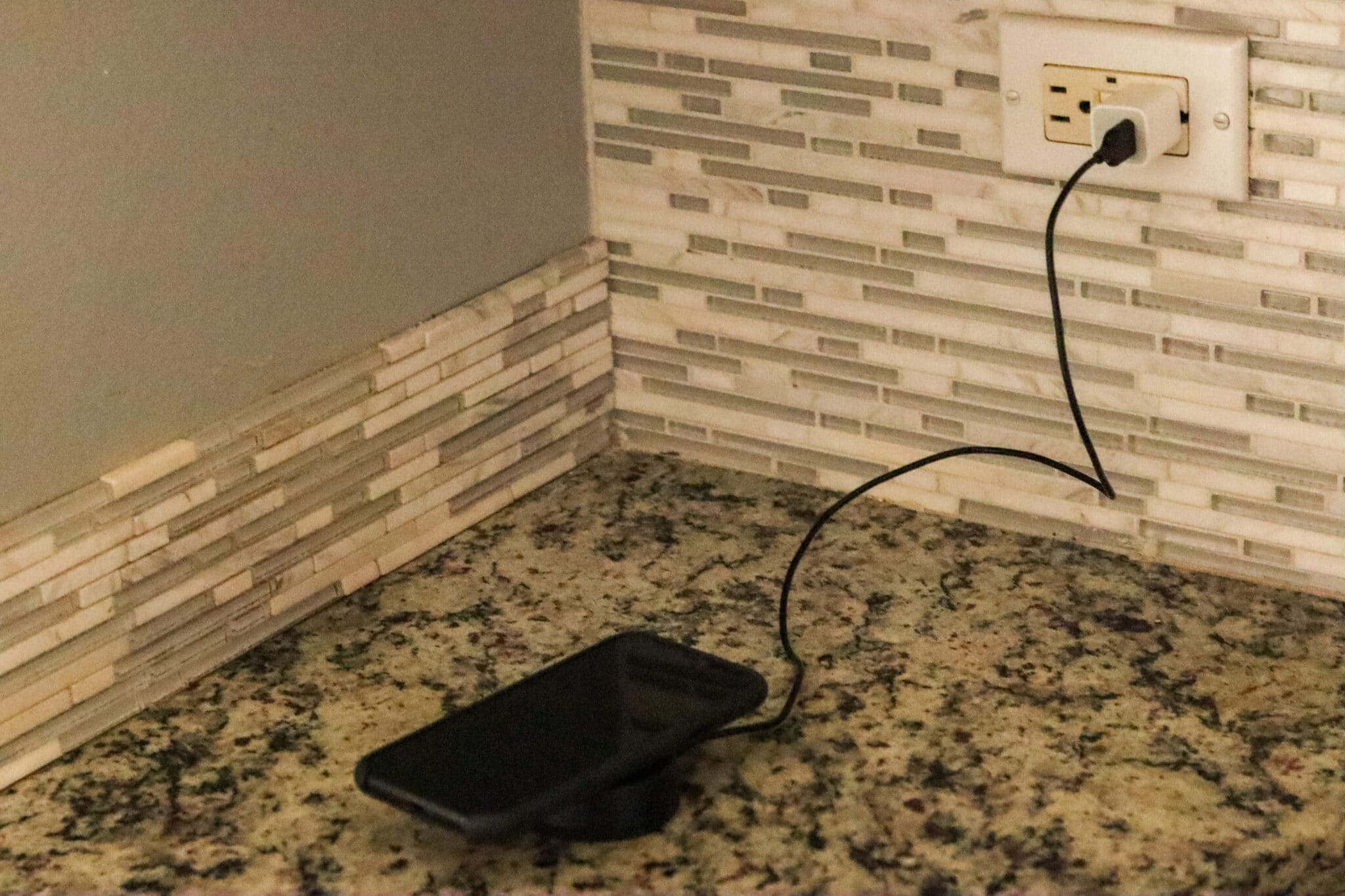 Wireless charging on kitchen counter, Wireless Charging Installations.