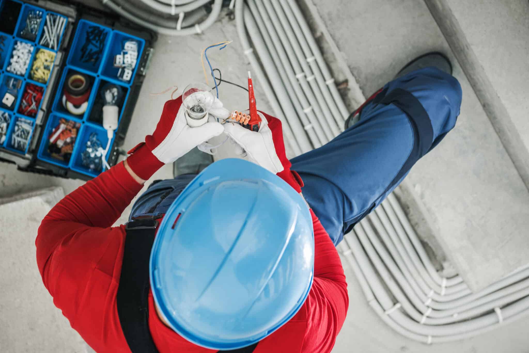 Electric Lines Inside Residential Building, Frequent Electricity Interruptions.