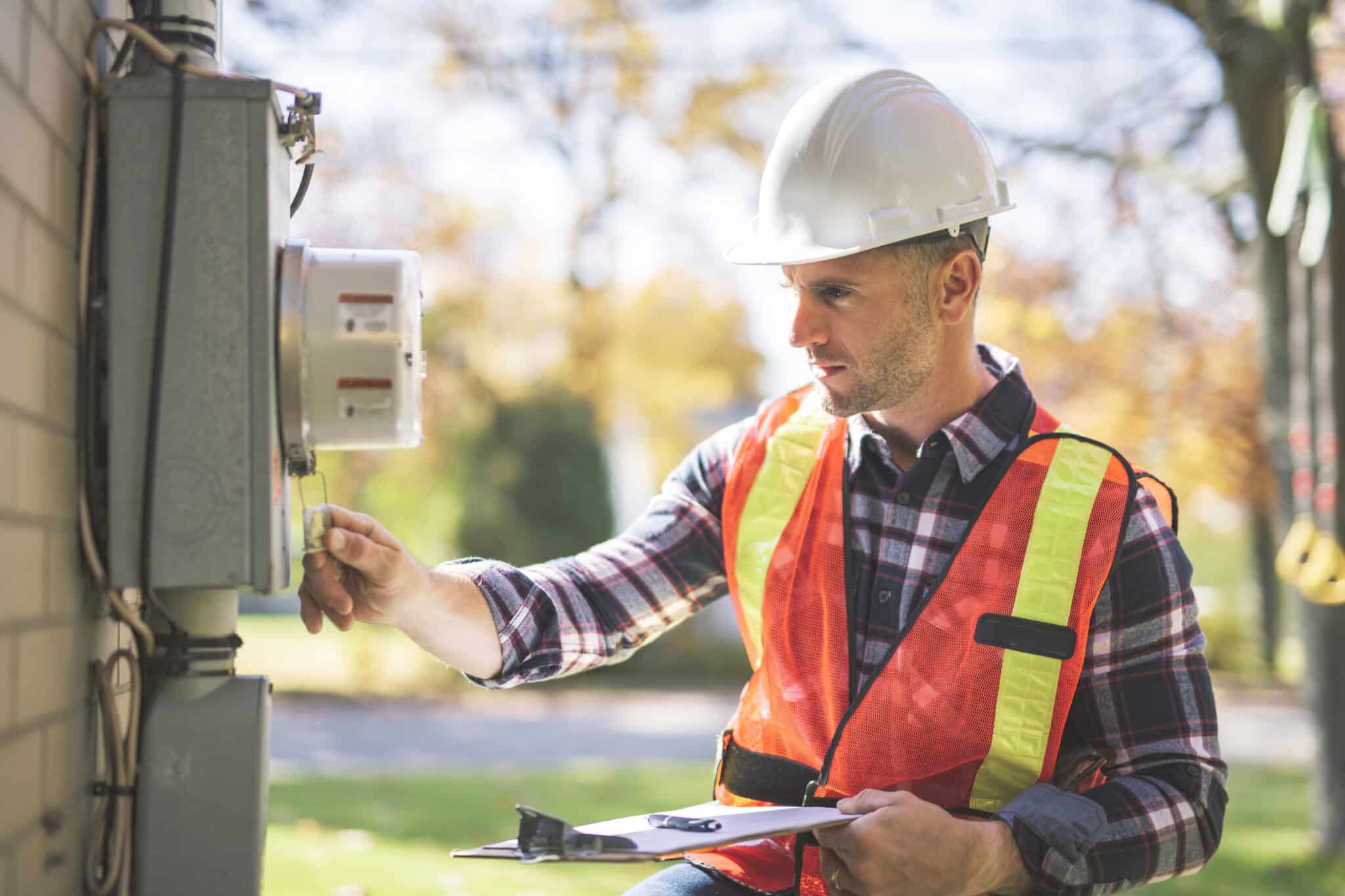 Licensed electrician inspection, Meter socket upgrade.