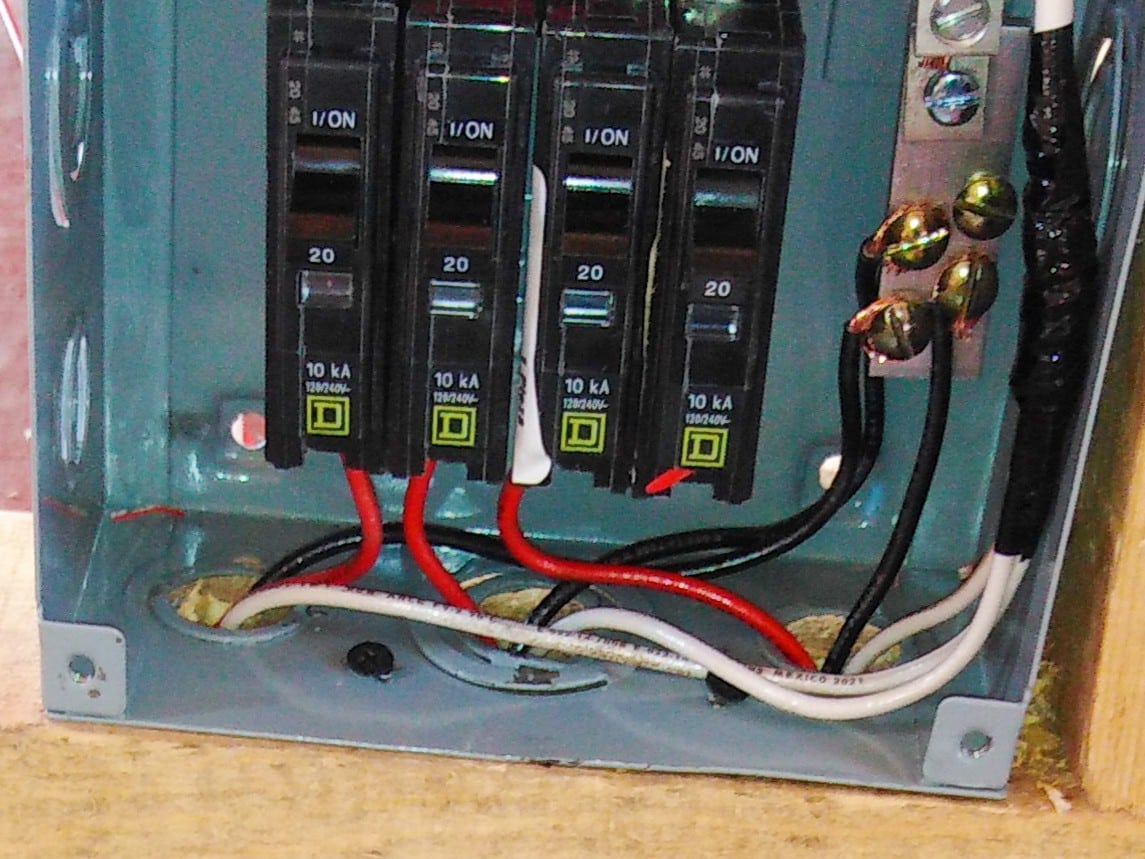 Breaker Size, Spa circuit wiring.