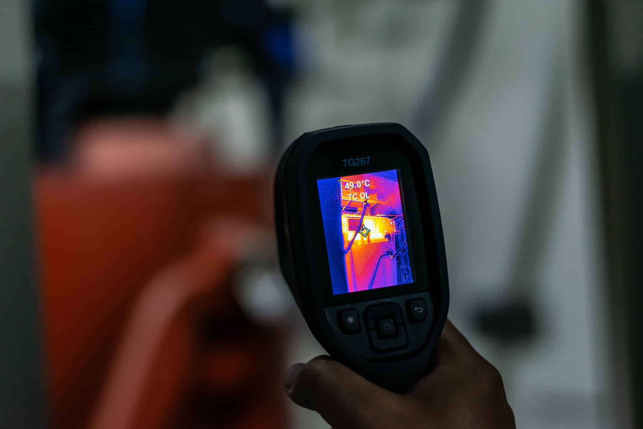 Panel thermal imaging finds hot spots before failures.