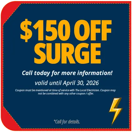 Local Electrician $150 Off Surge
