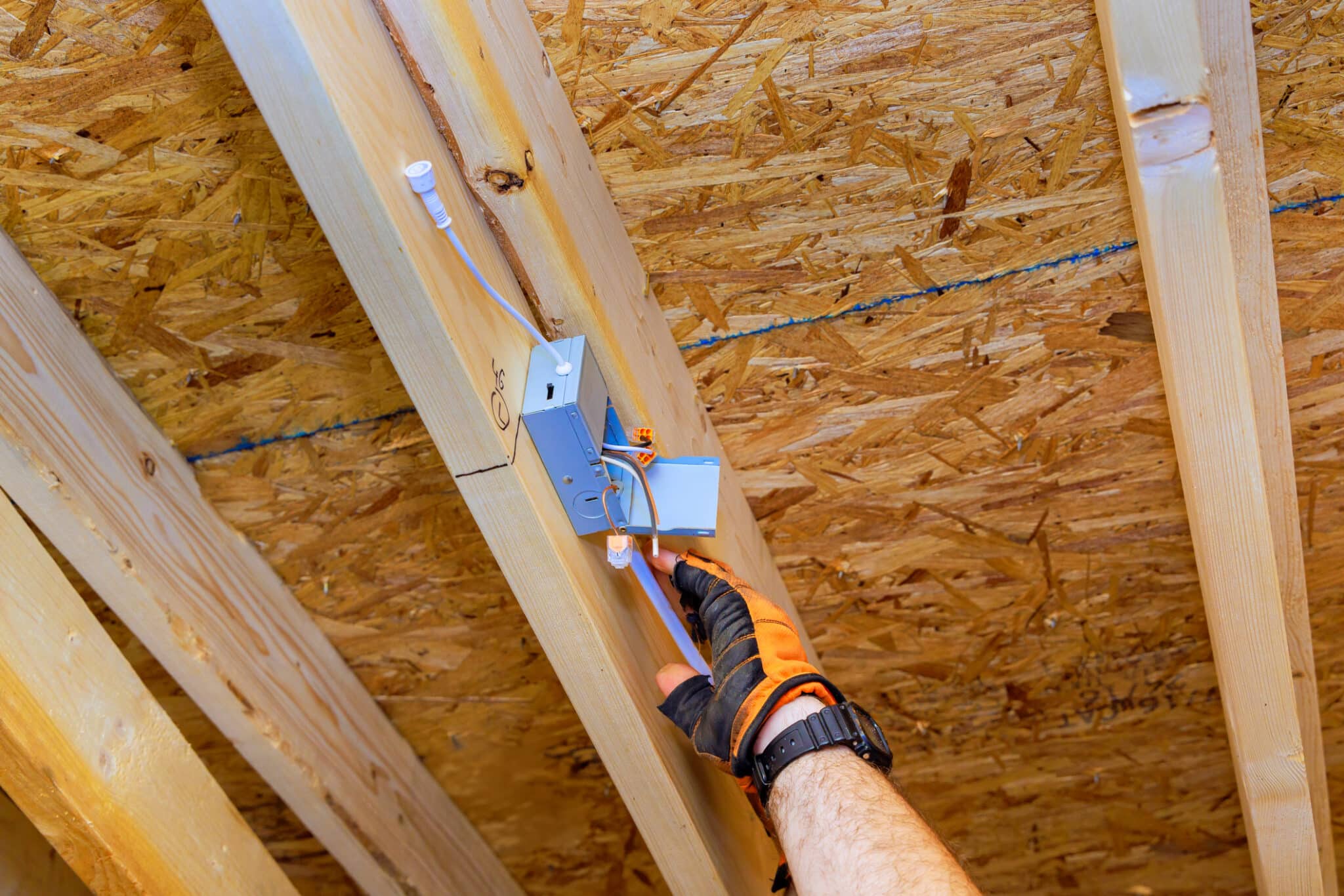 Junction box, Attic wiring safety.