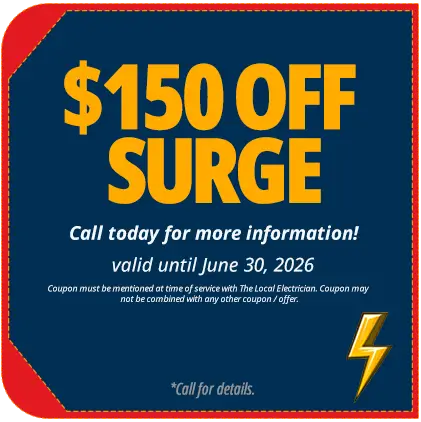 Local Electrician $150 Off Surge