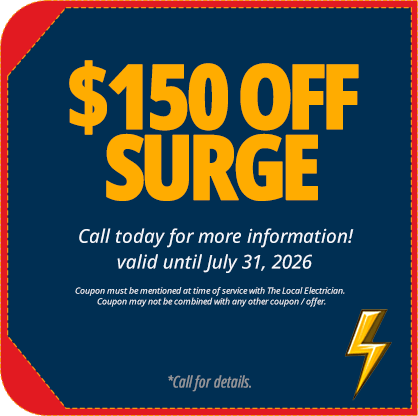 Local Electrician $150 Off Surge