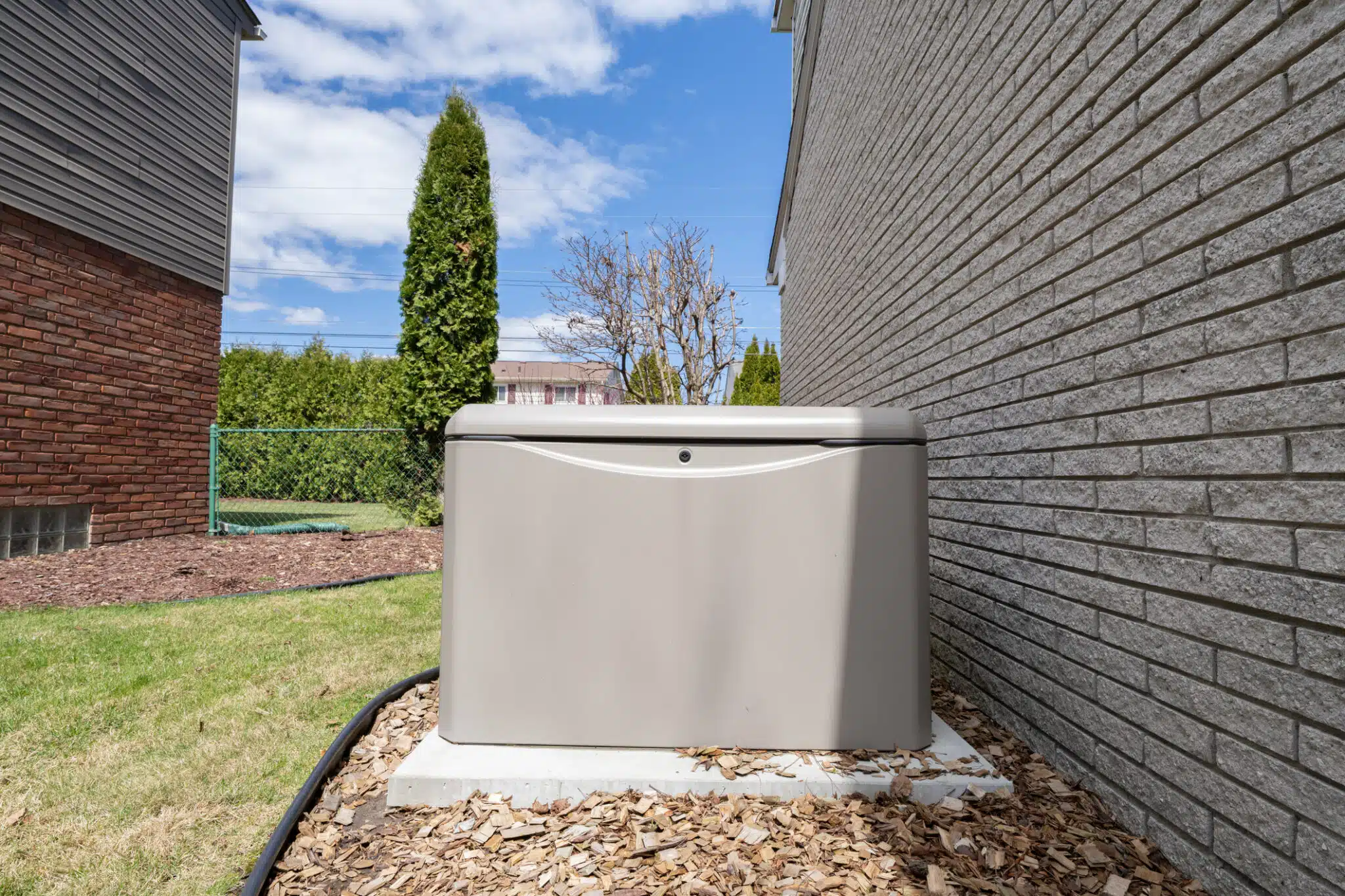 Generator noise reduction for quieter standby systems.