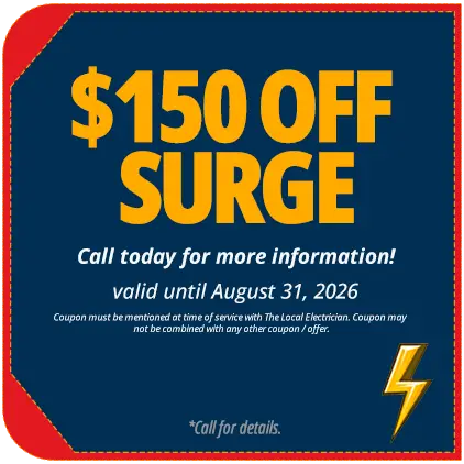 Local Electrician $150 Off Surge