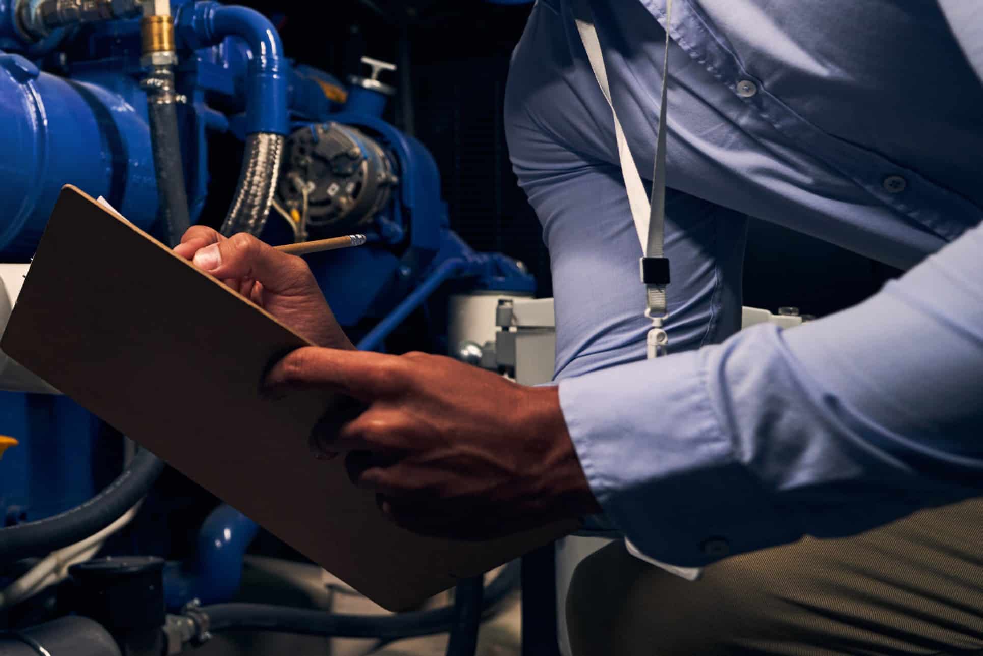 Evaluating performance of diesel generator, Generator coolant checks.